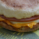 A McDonald’s Egg McMuffin is displayed at a McDonald’s restaurant.